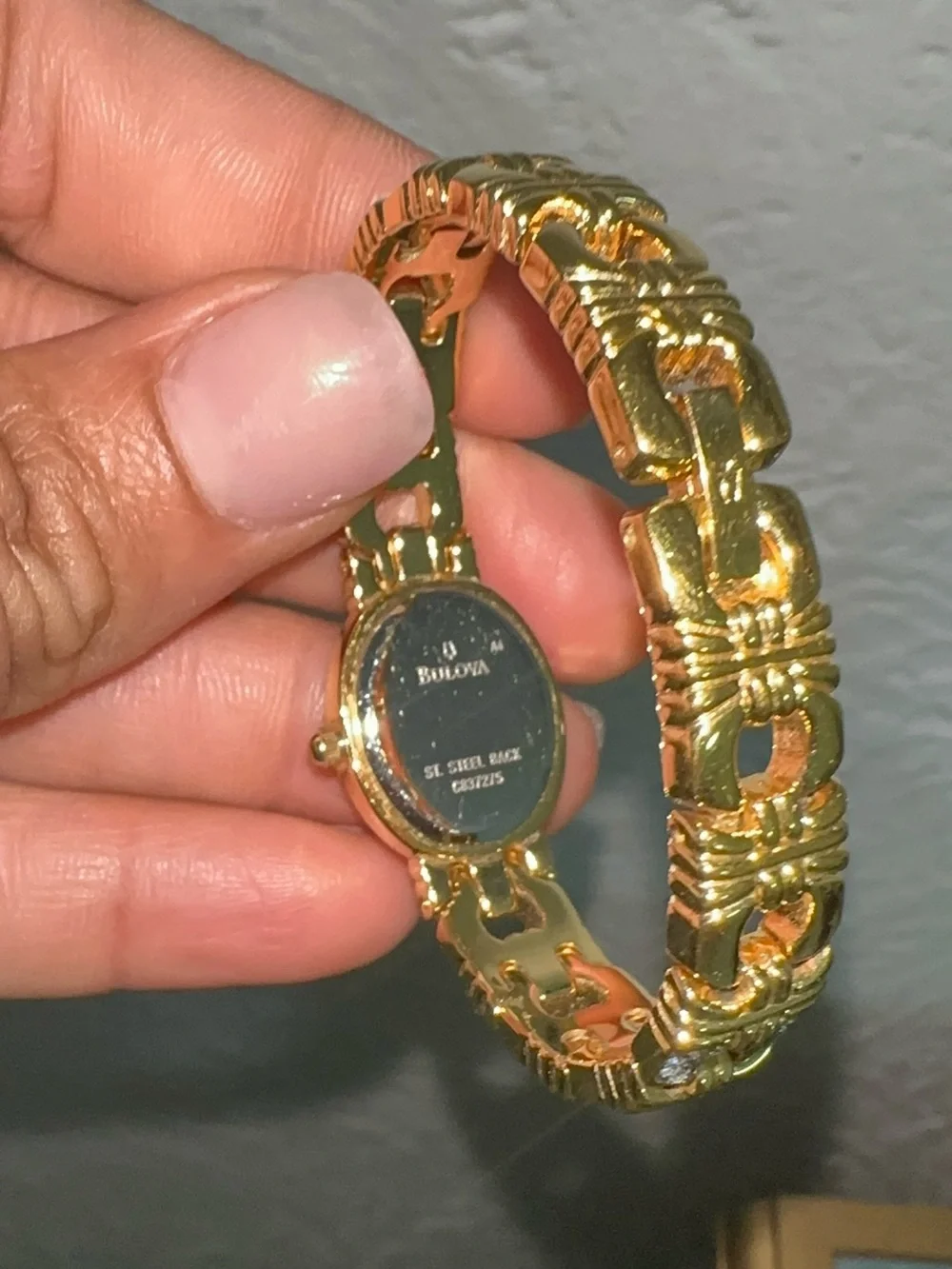 Bulova Gold and Black Women's Bracelet Watch